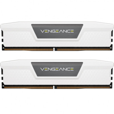 Модуль пам'яті для комп'ютера DDR5 64GB (2x32GB) 6000 MHz Vengeance White Corsair (CMK64GX5M2B6000Z30W)