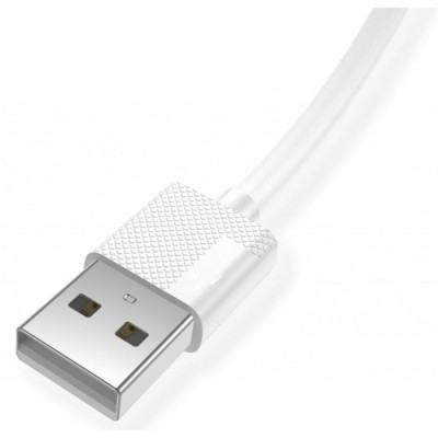 Дата кабель USB 2.0 AM to Micro 5P 1.2m Nets T-M801 White T-Phox (T-M801 white)