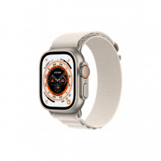 Смарт-годинник Apple Watch Ultra GPS + Cellular, 49mm Titanium Case with Starlight Alpine Loop - Small (MQFQ3UL/A)