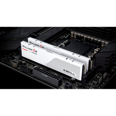 Модуль пам'яті для комп'ютера DDR5 32GB (2x16GB) 5200 MHz Ripjaws S5 White G.Skill (F5-5200J3636C16GX2-RS5W)