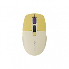 Мишка Canyon MW-26 LCD Silent Wireless/Bluetooth Yellow (CNS-CMSW26Y)
