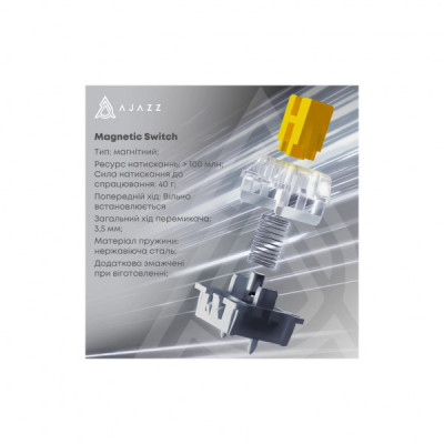 Клавіатура Ajazz AK820 MAX Magnetic Switch RGB USB Black (AK820MAX-WM-BGY) Клавіатура Ajazz AK820 MAX Magnetic Switch RGB USB Black (AK820MAX-WM-BGY)