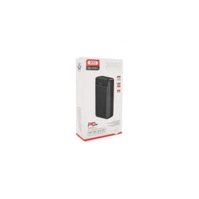 Батарея універсальна XO 30000mAh, Input(2хType-C), Output(2хUSB,2хType-C), PD65W for Laptop (XO-PR201)