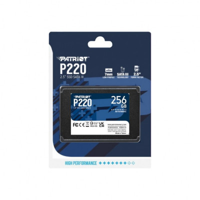 Накопичувач SSD 2.5" 256GB P220 Patriot (P220S256G25)