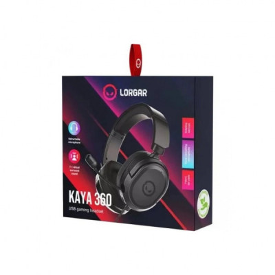 Навушники Lorgar Kaya 360 USB Black (LRG-GHS360)