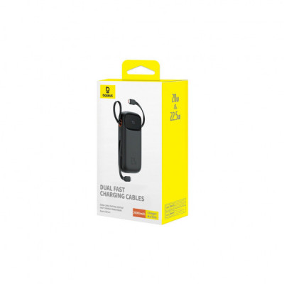 Батарея універсальна Baseus Qpow2 20000mAh 22.5W PD, QC/3.0, Black (P10055002113-00)