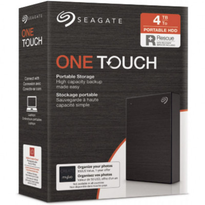 Зовнішній жорсткий диск 2.5" 4TB One Touch USB 3.2 Seagate (STKC4000400)