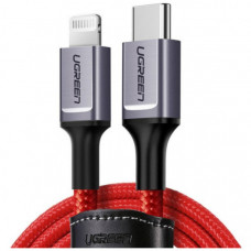 Дата кабель USB-C to Lightning 1.0m US298 MFI Red Ugreen (US298/20309)