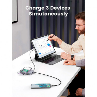 Батарея універсальна Ugreen 10000mAh 20W Mini Magnetic Wireless (15086) (PB206)