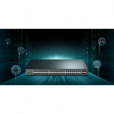 Комутатор мережевий TP-Link SG3452XP Комутатор мережевий TP-Link SG3452XP