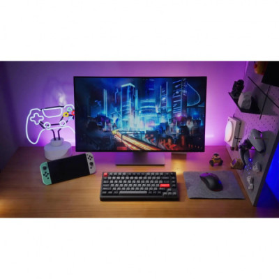 Клавіатура Lemokey P1 Pro Super Red RGB Wireless/Bluetooth/USB Carbon Black (P1P-M1-UA)