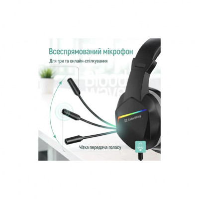 Навушники ColorWay Bloodwave LED Black (CW-HPG01BK)