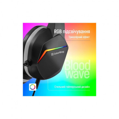 Навушники ColorWay Bloodwave LED Black (CW-HPG01BK)