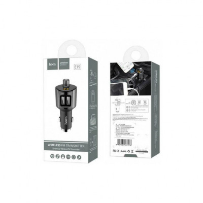FM модулятор HOCO E19, Black, Box