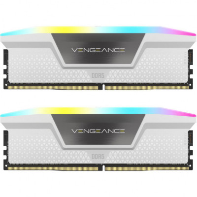 Модуль пам'яті для комп'ютера DDR5 32GB (2x16GB) 5600 MHz Vengeance RGB Corsair (CMH32GX5M2B5600C36WK)