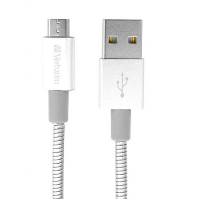 Дата кабель USB 2.0 AM to Micro 5P 1.0m silver Verbatim (48862)