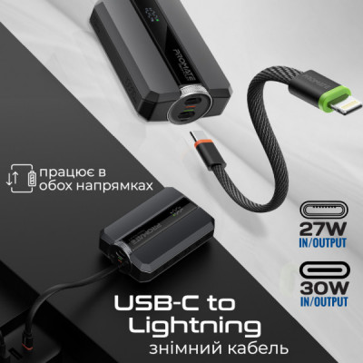 Батарея універсальна Promate 10000mAh PD/30W (neo-10uni.black)