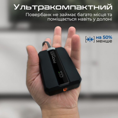 Батарея універсальна Promate 10000mAh PD/30W (neo-10uni.black)