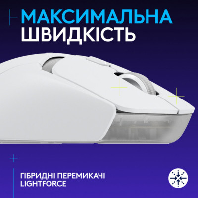 Мишка Logitech G309 Lightspeed Wireless/Bluetooth White (910-007207)