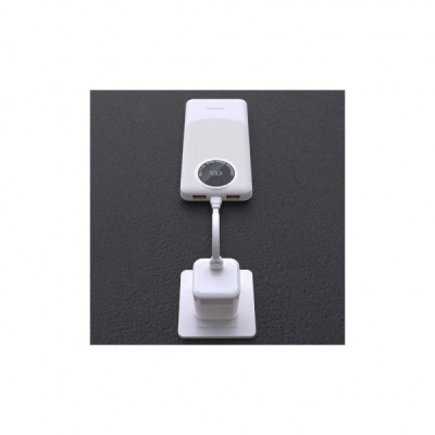 Батарея універсальна Dudao 10000mAh K12 22.5W, PD, QC, 2*USB-A, USB-C(In/Out), White (6976625333875)