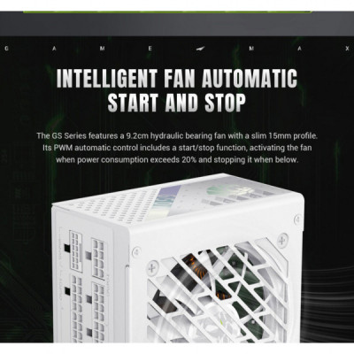 Блок живлення Gamemax 650W (GS 650G WH V25)