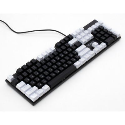 Клавіатура Vinga KBGM-095 LED Orange Switch USB White/Black (KBGM-095Y White/Black)