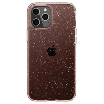 Чохол до мобільного телефона Spigen iPhone 12 / 12 Pro Liquid Crystal Glitter, Rose Quartz (ACS01699)