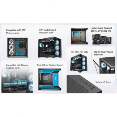 Корпус для ПК PcCooler C3 T700 ARGB BK