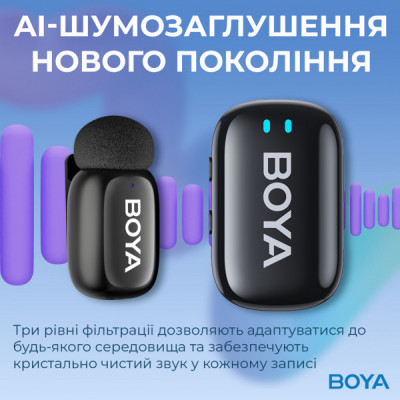 Мікрофон Boya mini-18 3,5 мм/TRS/Type-C Black (mini-18) Мікрофон Boya mini-18 3,5 мм/TRS/Type-C Black (mini-18)