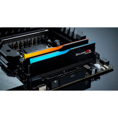 Модуль пам'яті для комп'ютера DDR5 32GB (2x16GB) 6000 MHz Ripjaws M5 Neo RGB Matte Black G.Skill (F5-6000J3636F16GX2-RM5NRK)