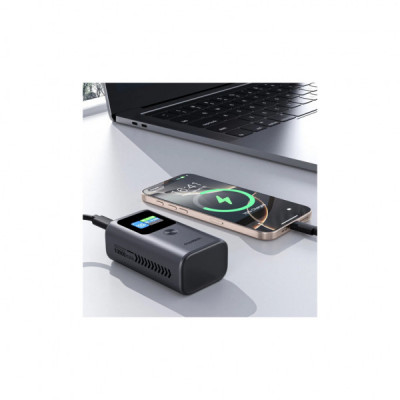 Батарея універсальна Choetech 10000mAh 30W, PD, USB-C, USB-A, Color Display Clock, functionsAlarm,Stopwatch,Timer (B701-CCGY)