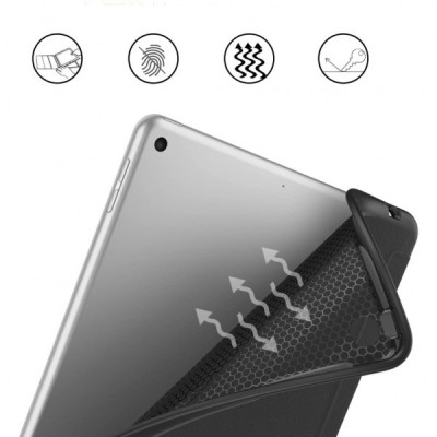 Чохол до планшета BeCover Tri Fold Soft TPU Silicone Apple iPad 10.2 2019/2020/2021 Black (706881)