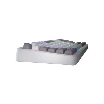 Клавіатура Hator Rockfall 3 Mecha TKL QMK/VIA Orange Wireless White (HTK851UA)