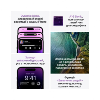 Мобільний телефон Apple iPhone 14 Pro 256Gb Space Black (REF B) BREEZY (2BMQ0T3)