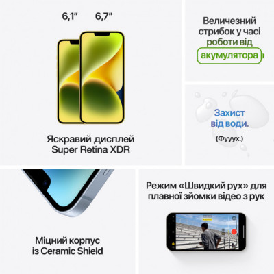 Мобільний телефон Apple iPhone 14 Plus 128GB Yellow (MR693)