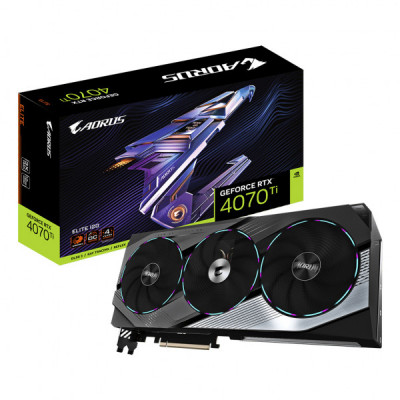 Відеокарта GIGABYTE GeForce RTX4070Ti 12Gb AORUS ELITE (GV-N407TAORUS E-12GD)