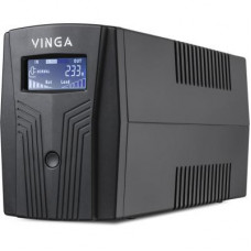 Пристрій безперебійного живлення Vinga LCD 600VA plastic case with USB (VPC-600PU)