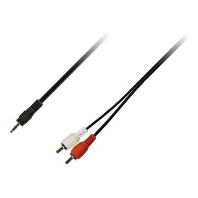 Кабель мультимедійний Jack 3.5mm M to 2xRCA M 1.5m Piko (1283126473890)