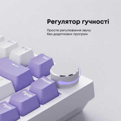 Клавіатура Ajazz AK820 Sea Salt Switch RGB USB-C UA White (AK820-SS-PWB)