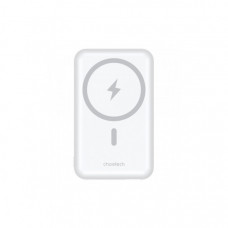 Батарея універсальна Choetech Magnetic Wireless 10000mAh 20W, PD,QC/3.0, USB-A, USB-C, White (B663-ACWH)