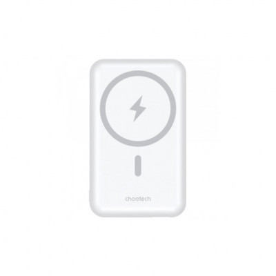 Батарея універсальна Choetech Magnetic Wireless 10000mAh 20W, PD,QC/3.0, USB-A, USB-C, White (B663-ACWH)