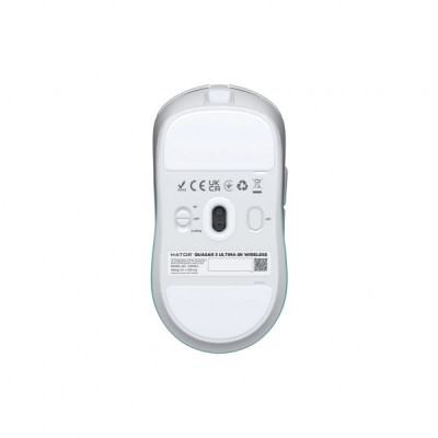 Мишка Hator Quasar 3 Ultima 8K Wireless/Bluetooth/USB White/Mint (HTM761)
