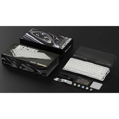 Клавіатура GravaStar Mercury K1 Lite Wireless/Bluetooth/USB UA White (GSK1LITE_WHT)