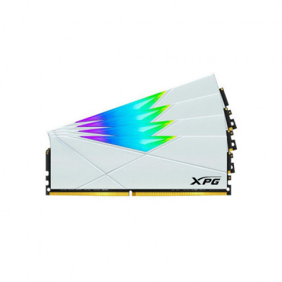 Модуль пам'яті для комп'ютера DDR4 64GB (4x16GB) 3600 MHz XPG Spectrix D50 RGB White ADATA (AX4U360016G18I-QCWH50)