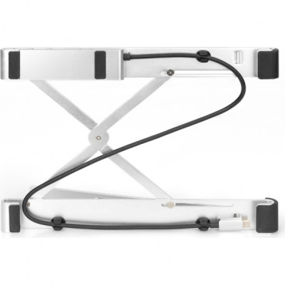 Підставка до ноутбука Digitus Variable Notebook Stand, до 17", USB-C Dock 5-Port (DA-90424)