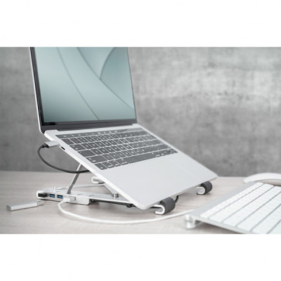 Підставка до ноутбука Digitus Variable Notebook Stand, до 17", USB-C Dock 5-Port (DA-90424)