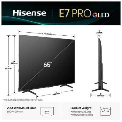Телевізор Hisense 65E7Q PRO