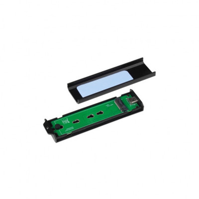 Кишеня зовнішня Chieftec M.2 PCIe NVMe/SATA SSD CEB-M2C-TLE USB 3.2 Gen2 Type-C Tool-Less Alum/Plastic (CEB-M2C-TLE)