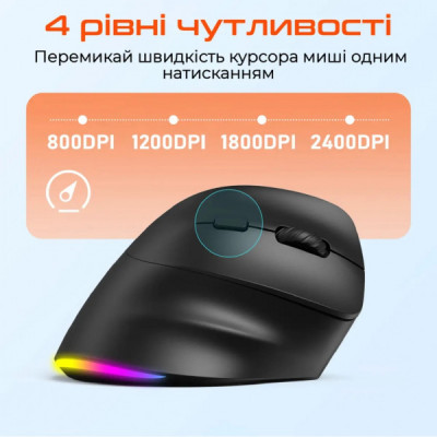 Мишка Meetion BTM010R RGB Bluetooth/Wireless Black (MT-BTM010R-A) Мишка Meetion BTM010R RGB Bluetooth/Wireless Black (MT-BTM010R-A)