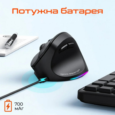 Мишка Meetion BTM010R RGB Bluetooth/Wireless Black (MT-BTM010R-A) Мишка Meetion BTM010R RGB Bluetooth/Wireless Black (MT-BTM010R-A)